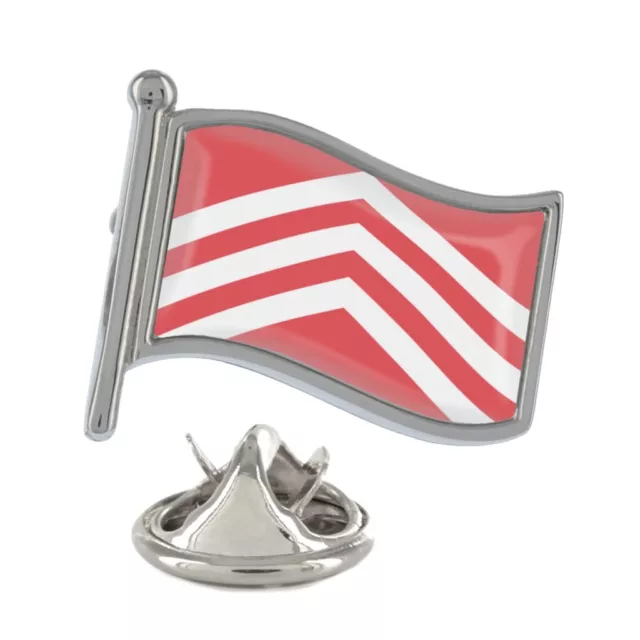 Glamorgan Flag Silver Lapel Pin Badge