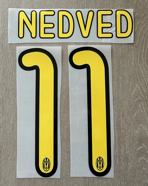 KIT NOME e numero nameset Per maglia calcio Juventus 08/10 Nedved 11 EUR 17,00 - FR