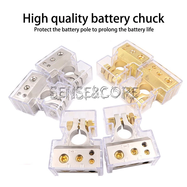 1PAIR CAR BATTERY Terminal Connectors Car Audio modified battery head ...