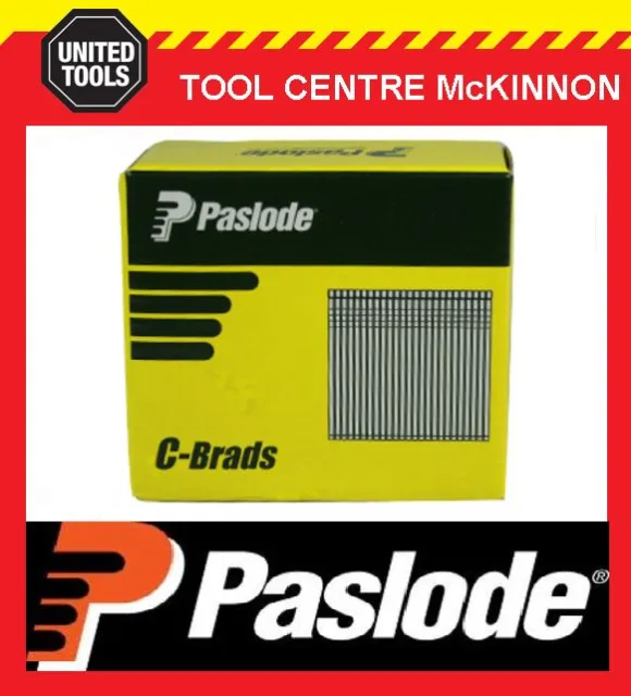 PASLODE 50mm C SERIES 16 GAUGE GALVANISED BRADS / NAILS – BOX OF 3000