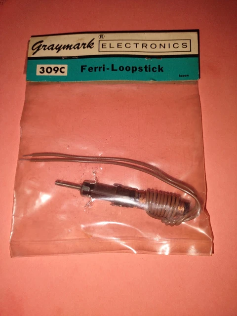 VINTAGE RADIO FERRITE LOOPSTICK Inductor Antenna Coil NIP Graymark 309C 