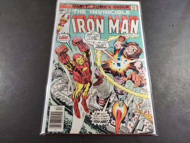 Bronze Age Marvel Comic The Invincible Iron Man #93 High Grade Nm 9.2 Wp Key