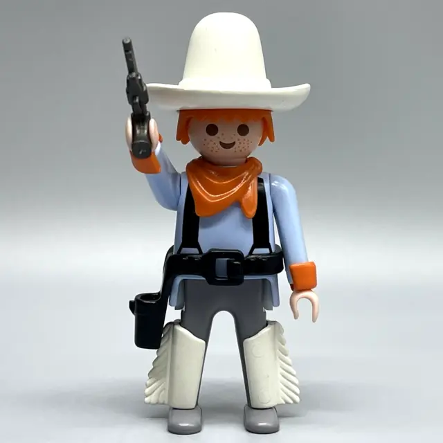 Playmobil Vintage Cowboy Western Male Adult Figure Gun Watering Hole 3801