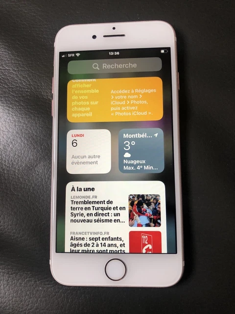 Apple iPhone 7 - 128 Go - Or Rose (Désimlocké) A1660
