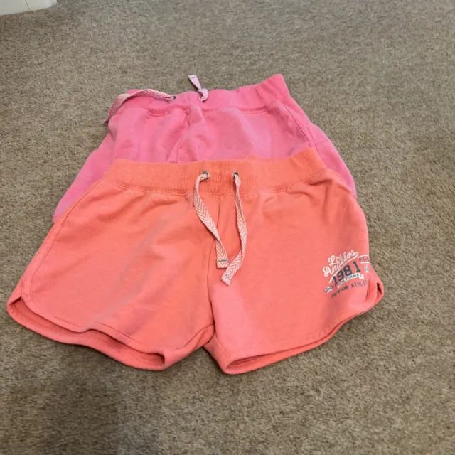 Pacchetto pantaloncini rosa Primark ragazze x2 paia età 11-12 anni