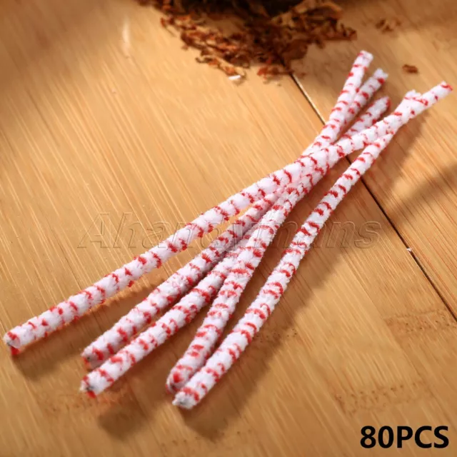 100/50X Cotton SOFT Smoking PIPE CLEANERS Intensive Tabacco Cleaning Tool  White