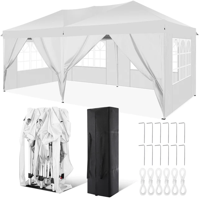 3x3/3x6m Pavillon Faltpavillon Wasserdicht Partyzelt Gartenzelt UV Popup faltbar