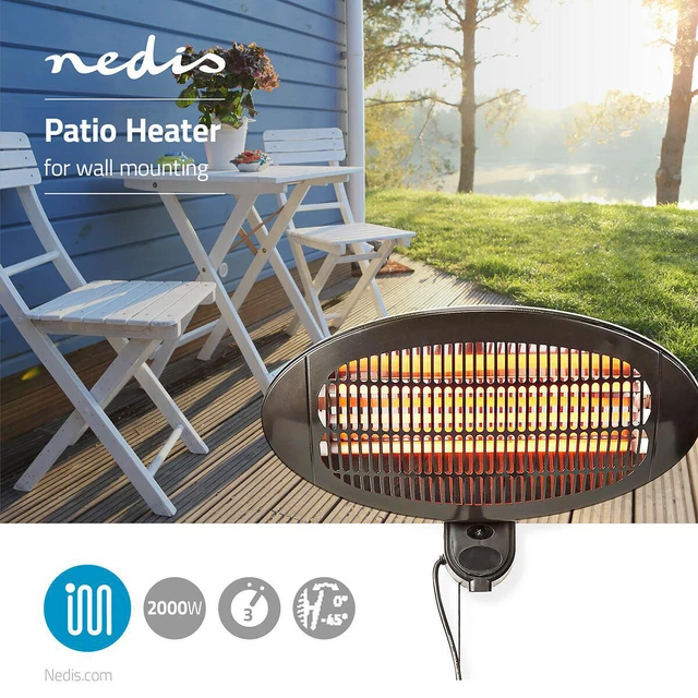 Terrassenheizer, Heizstrahler Baby Wickeltisch| Wandmontage | 650/1300/2000 W