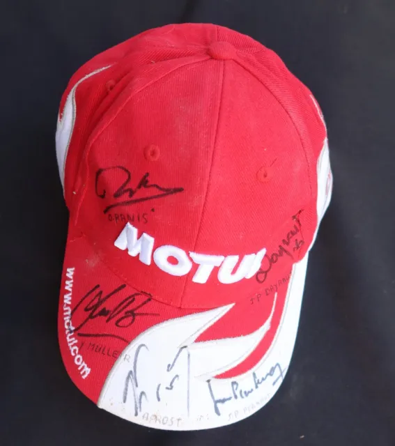 Casquette signée MOTUL Prost Panis Muller Dayrault JP Pernaut SIGNED HAT CAP