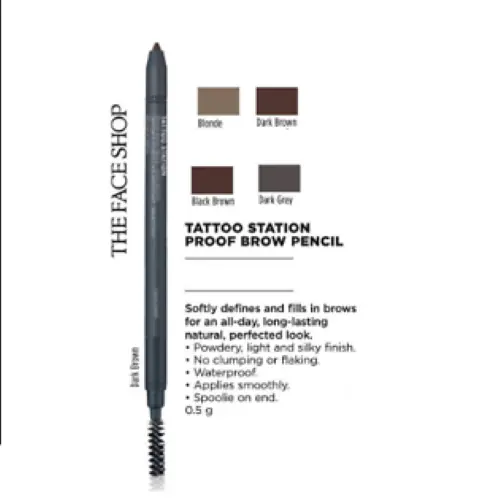 Avon Tattoo Station Proof Brow Pencil Black Brown-Discontinued-EXP 9/24