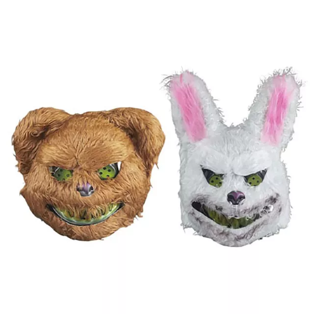 Ghost Bloody Scary Bear Rabbit Halloween Mask Headgear Killer Masque Adult Mask 3