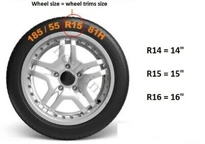 Set of 16" Wheel Trims, Hub Caps, Covers to fit Mercedes Vito (NOT FOR SPRINTER) 3