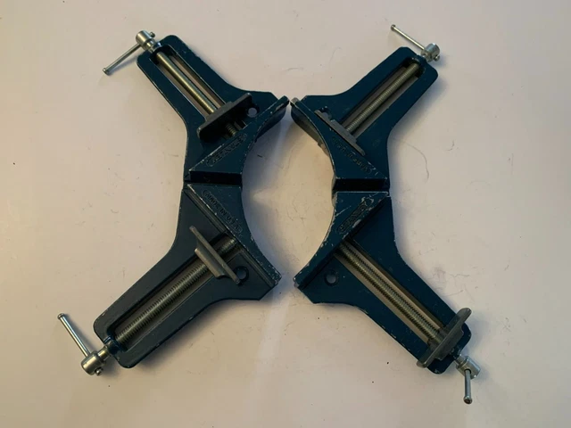 Set of 2 Stanley 83-404 Picture Frame Woodworker Corner Clamps Made In USA