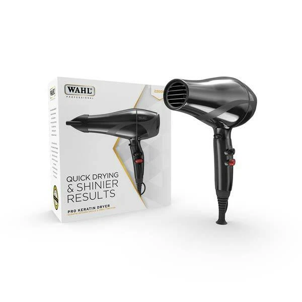 Wahl Professional Powerdry, 2000W Hairdryer with 2 Nozzles Black