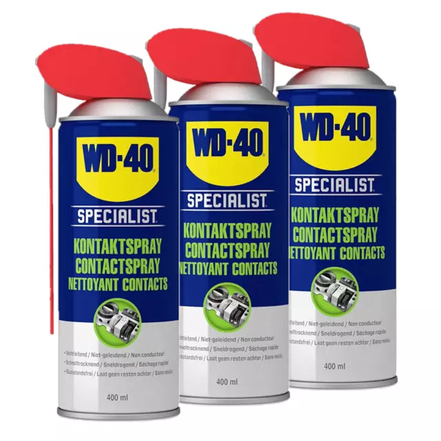 WD-40 Specialist Kontaktspray Smart Straw 3x400ml Spray Schmiermittel
