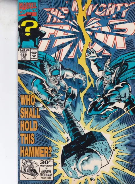 Marvel Comics The Mighty Thor Vol. 1 #459 Feb 1993 1St App Thunderstrike