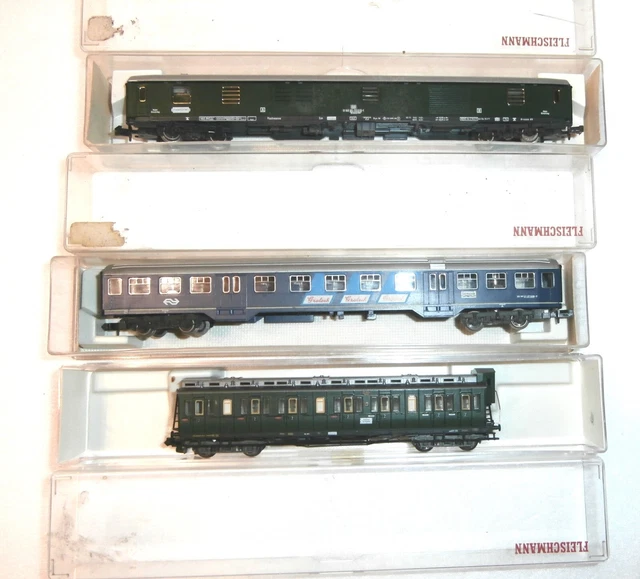 LOCOMOTIVE À VAPEUR Fleischmann Piccolo 7827 Oriexpress avec 4 wagons
