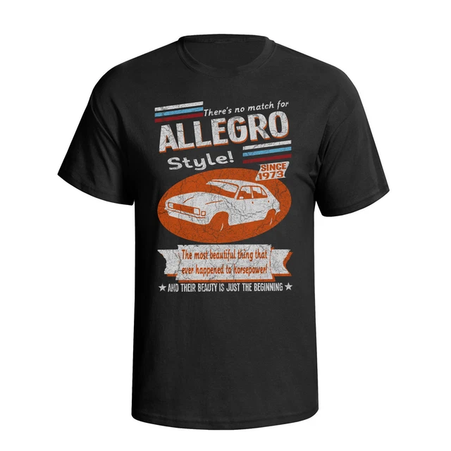 Herren Austin Allegro 1973 Bio Baumwolle T-Shirt Retro-Stil Auto umweltfreundlich