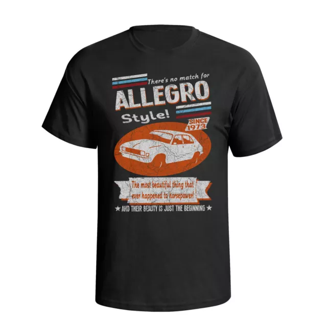 Mens Austin Allegro 1973 Organic Cotton T-Shirt Retro Style Car Eco Friendly