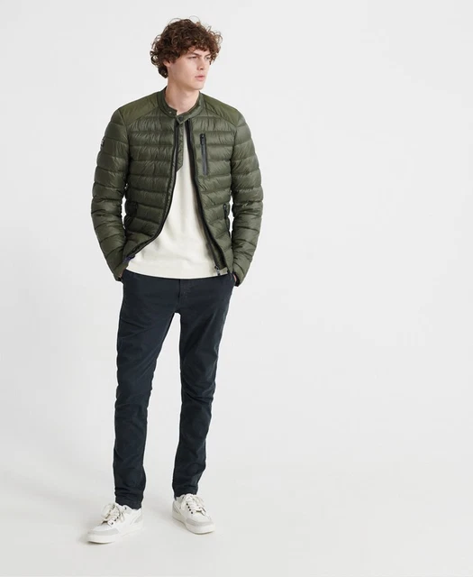 Superdry Mens Commuter Quilted Biker Jacket