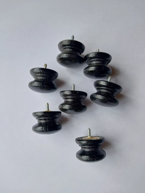 Wooden Furniture Knobs Handles For Upcycling or Antique restoration x7