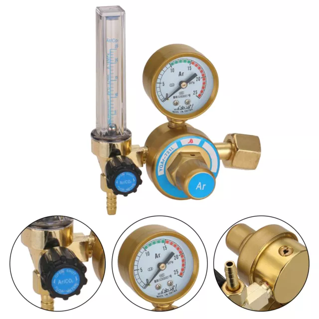 Argon CO2 Mig Tig Flow Meter Pressure Regulator Welding Weld Gauge Gas Welder UK