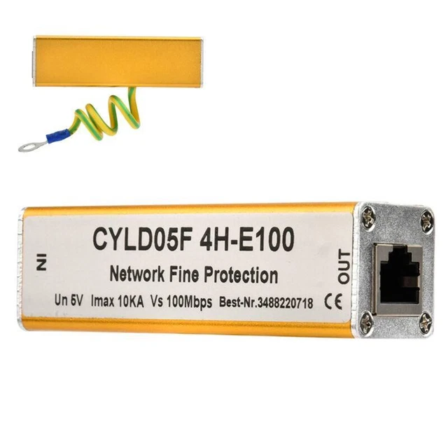 Ethernet Surge Protector Full Suppressor RJ45 RJ11 Mounting