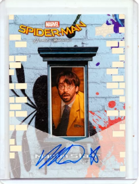 Martin Starr 2017 UD Spiderman Homecoming Marvel Autograph Card Auto #SS10