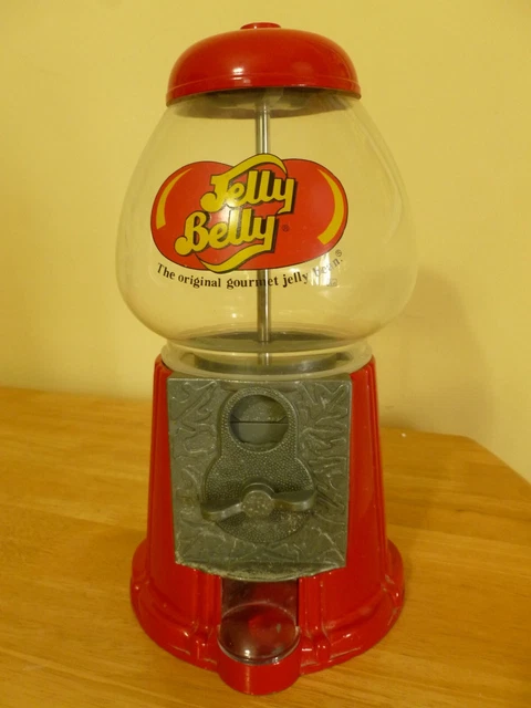 Jelly Belly Dispenser Metal & Glass Gumball Machine 11”
