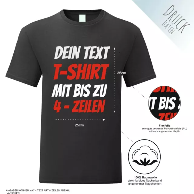 🖌️T-Shirt selbst gestalten / Bedrucken. Shirt einfach selber Machen. Wunschtext 2