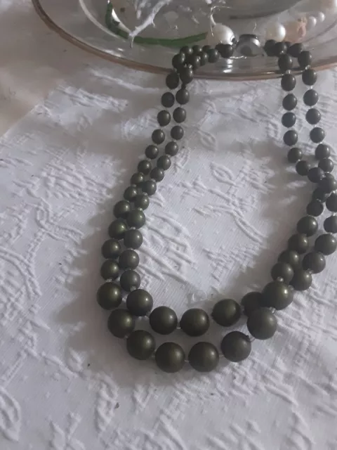 Kette * Collier * LANGANI * mit der schwarzen Perle *