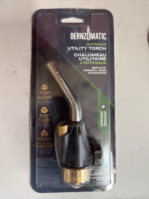 Bernzomatic Outdoor Utility Torch For Use With Propane Canisters #WT2301C / NEW!