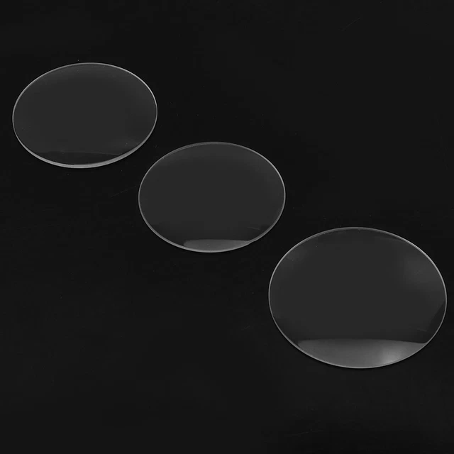 3 Stück Single Dome Uhrenglas Rundes Transparentes Uhrenglas Optisches