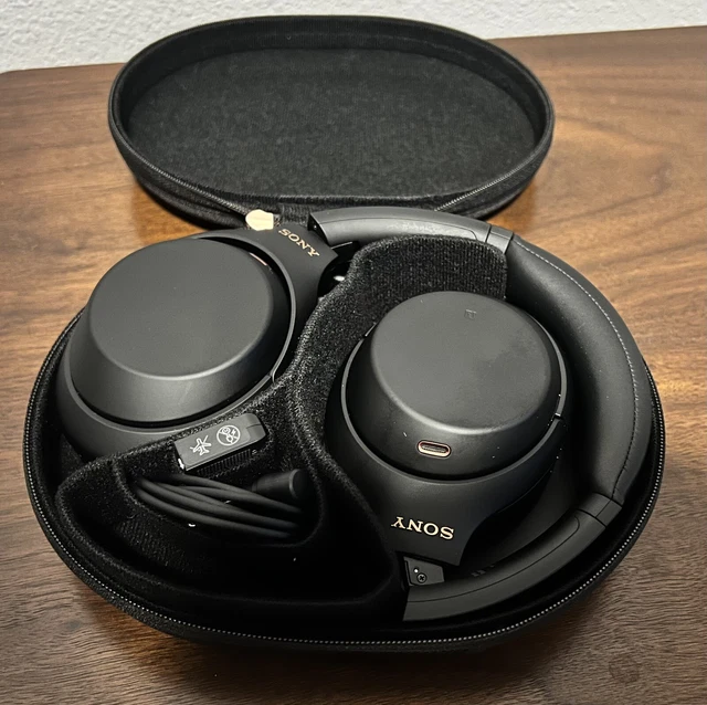 SONY WH1000XM4 WIRELESS Headphones Black 100.00 PicClick