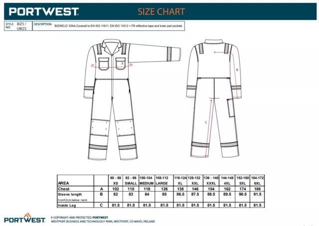 Traje de Caldera Bizweld Overall de Soldadura Resistente al Llama HI-Vis Bizweld Total BIZ5 3