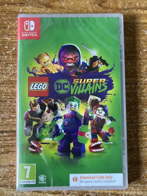 Lego DC Super Villains Nintendo Switch CODE IN A BOX NEW SEALED