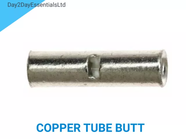 Copper Tube Butt Terminals Connector Butt Crimp Welding Battery - All Sizes