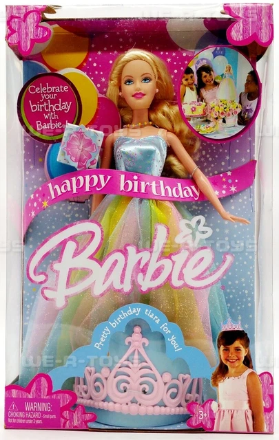Poupée Barbie Happy Birthday 2011 – Mattel W2862 – Joyeux Anniversaire Tiare – NRFB