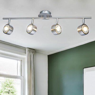 LED Retro Lampe Gitter Küchen Flur Decken Strahler Leuchte beton-grau Filament 