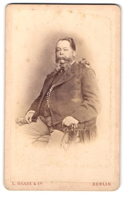 Fotografie L. Haase & Comp., Berlin, Unter den Linden 62-63, Portrait älterer H
