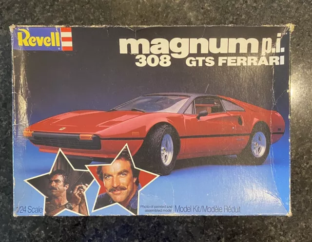 Vintage Revell 1:24 Magnum P.i. Ferrari 308 GTS Model Kit