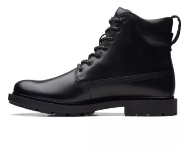 CLARKS MEN’S CRAFTDALE 2 HI GTX Black Leather Gore Tex Boots UK 10.5G £ ...
