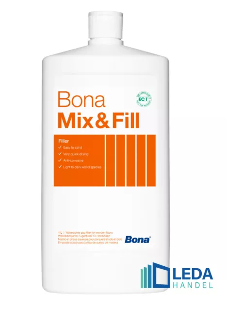 Bona Mix & Fill 1L Fugenkitt Fugenfüller Parkettkitt wasserbasis