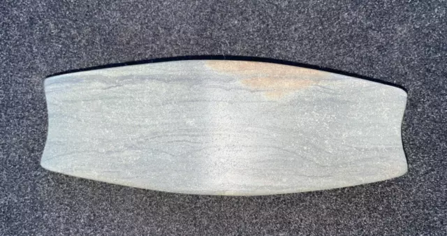 4 5/8'' Reel Type Banded Slate Bannerstone Artifact