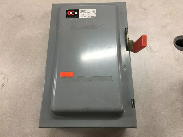 Used Cutler-Hammer 60Amp Heavy Duty Safety Switch 4105H442H