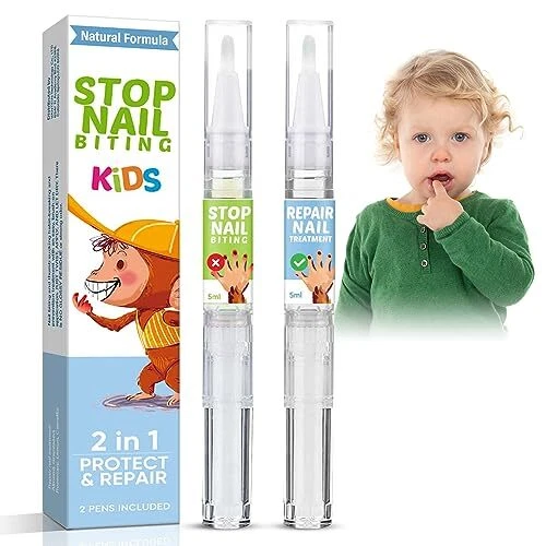 Tratamiento de mordida de uñas para niños extracto de planta seguro sabor amargo chuparse el pulgar...