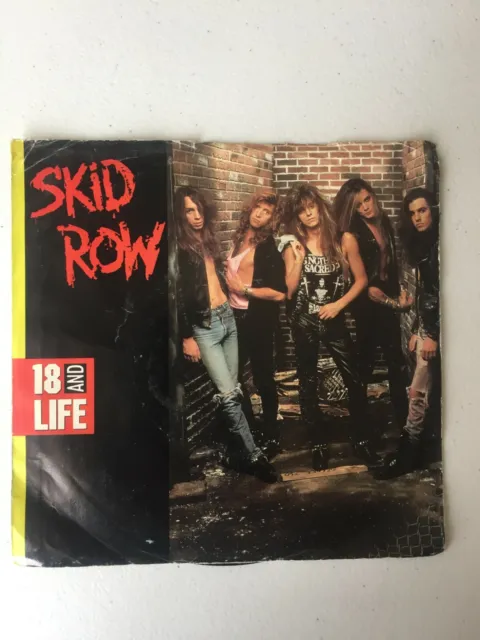 Skid Row 1989 45 rpm disco - 18 and Life - Sebastian Bach