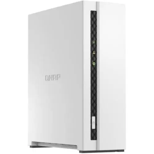 QNAP TS-133 Home NAS Server, Single Bay, Quad Core 1.8Ghz 2GB Memory, 1x GbE, 2X