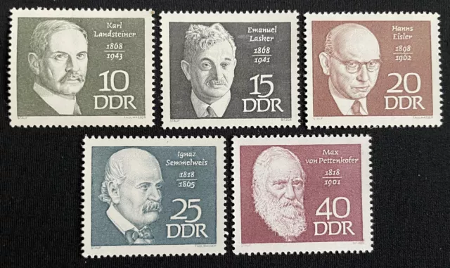 19 ) DDR Jahrgang 1968 Mi.-Nr. 1386 - 1390  postfrisch kompletter Satz
