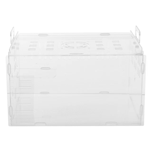 Contenedor de juguete de conejo de jaula de hámster contenedor de plástico transparente
